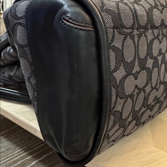 Coach Phoebe Signature black canvas and leather three-compartment Bag - Picture 11 of 16